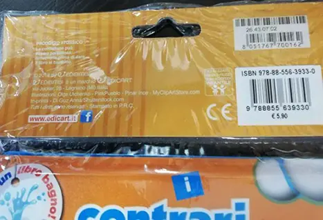 Foto dell’avviso ufficiale: EDIBIMBI I contrari Libro di plastica — rischio: Rischio chimico