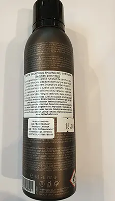 Photo de l’avis officiel: SKEYNDOR Smoothing shaving gel Gel de rasage — risque: Risque chimique