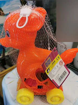Foto aus der offiziellen Meldung: Adar Toys Ciagadlo Pull-along Spielzeug — Risiko: Ersticken