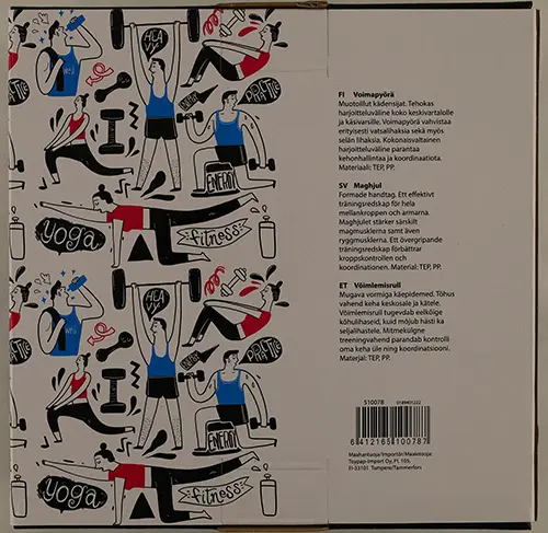Photo de l’avis officiel: Voimapyörä, Maghjul, Võimlemisrull Roue de puissance — risque: Risque chimique