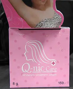 Foto do aviso oficial: Q-nic care whitening underarm cream Creme de clareamento da pele — risco: Químico