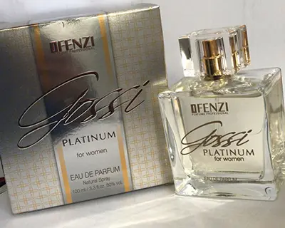 Photo de l’avis officiel: JFENZI Gossi Platinum Parfum — risque: Risque chimique