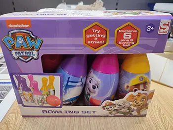 Foto do aviso oficial: Sambro Bowling set Brinquedo de plástico — risco: Cortes