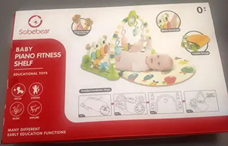 Photo de l’avis officiel: Eco Toys Baby Piano Fitness Shelf Jouet bébé — risque: Étouffement