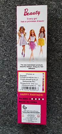 Foto uit de officiële melding: HAPPY PARTNER! Beauty sparkle Plastic pop — risico: Chemische risico's