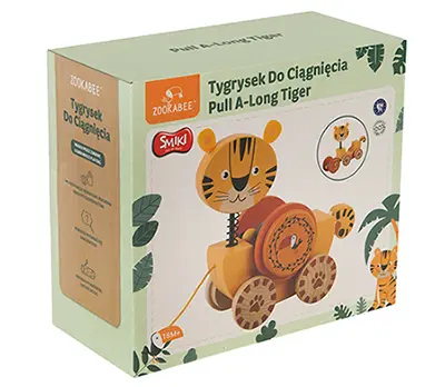 Foto dell’avviso ufficiale: Smiki Pull A-Long Tiger Giocattolo pull-along — rischio: Lesioni
