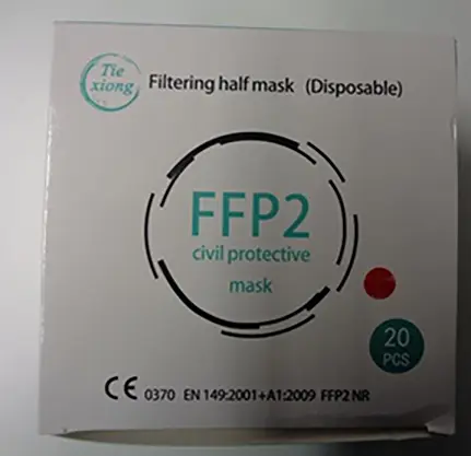 Foto do aviso oficial: TIEXIONG TieXiong TX-N02 Máscara de filtro de partículas — risco: Risco para a saúde / outro