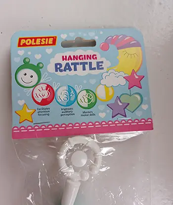 Photo de l’avis officiel: Polesie Hanging Rattle Hochet en plastique — risque: Étouffement