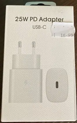 Photo de l’avis officiel: 25W PD Adapter Chargeur USB — risque: Incendie