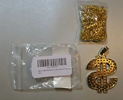 Foto dell’avviso ufficiale: Balinco Dollar Zeichen Goldkette, Rapper, Gold, Goldene, Gangster Kette, satter Gold-Look, perfekt z Collana c — rischio: Rischio chimico