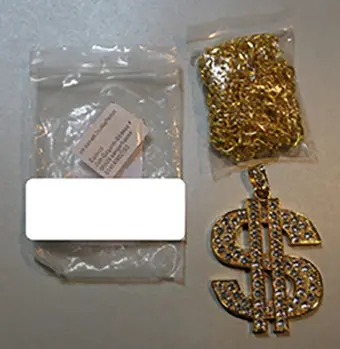 Foto dell’avviso ufficiale: Balinco Dollar Zeichen Goldkette, Rapper, Gold, Goldene, Gangster Kette, satter Gold-Look, perfekt z Collana c — rischio: Rischio chimico