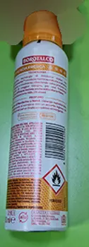 Photo de l’avis officiel: BOROTALCO Profumo di Mandarino e Neroli Déodorant pulvérisé — risque: Risque chimique