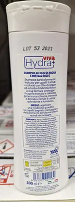 Photo de l’avis officiel: Maurys Hydra viva Shampoo capelli colorati Shampooing — risque: Risque chimique