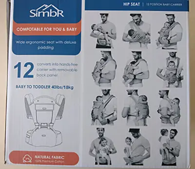 Photo de l’avis officiel: SimbR Porte-bébé — risque: Blessures