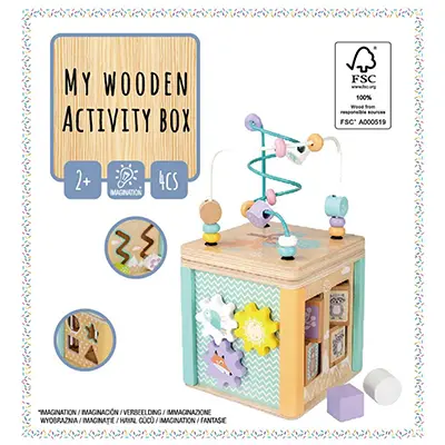 Photo from the official notice: MY WOODEN MY WOODEN ACTIVITY BOX activity cube toy — injuries risk