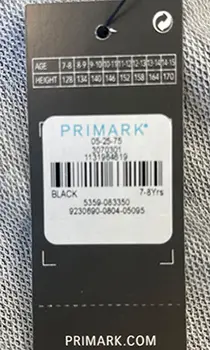 Photo de l’avis officiel: Primark Shorts pour enfants — risque: Blessures