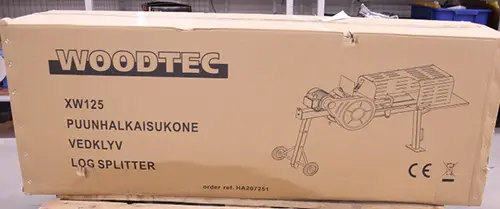 Photo de l’avis officiel: Woodtec Machine de séparateur de coin — risque: Choc électrique