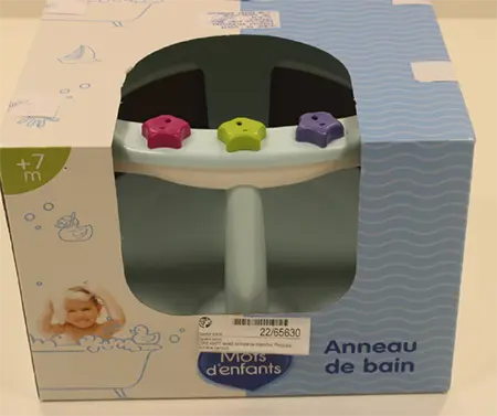 Foto do aviso oficial: Mots d'enfants Anneau de bain Coxia de banho para crianças — risco: Ferimentos