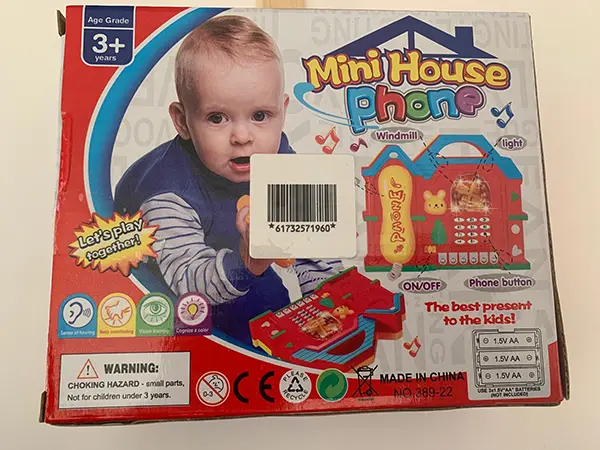 Foto do aviso oficial: Telefone do brinquedo — risco: Ambiente