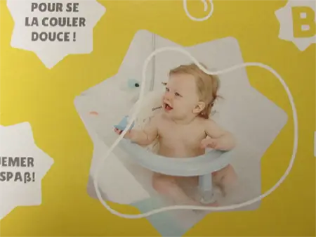 Foto aus der offiziellen Meldung: Badabulle Foldable Bath Seat Kinder-Badesitz — Risiko: Ersticken & Verletzungen