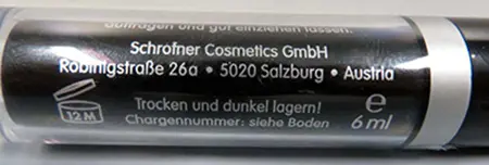 Photo de l’avis officiel: Wimpernwunder Eyelash Conditioner Sérum des cils — risque: Risque chimique