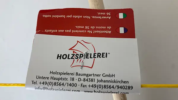 Photo de l’avis officiel: HOLZSPIELEREI Kinderbogen Arc de jouet — risque: Risque chimique