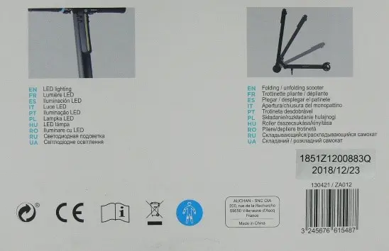 Foto do aviso oficial: Qilive Scooter 5" Scooter elétrico — risco: Queimaduras & Incêndio