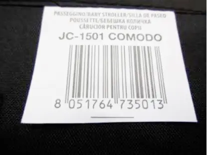 Photo de l’avis officiel: Joycare Baby stroller mod. Comodo Poussette — risque: Étouffement & Blessures