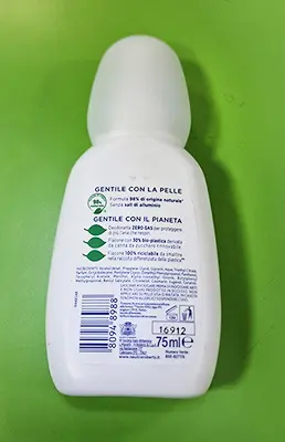 Foto aus der offiziellen Meldung: Neutro Roberts Eco deo spray zero gas zero sali Sprühdeodorant — Risiko: Chemikalie