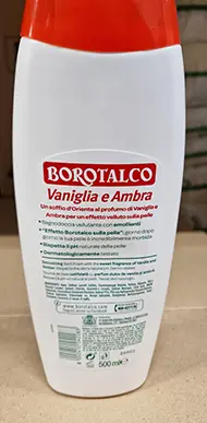 Foto dell’avviso ufficiale: BOROTALCO Vaniglia e Ambra Vellutante Crema da bagno e doccia — rischio: Rischio chimico
