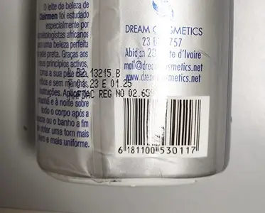 Photo de l’avis officiel: Dream Cosmetics Clairmen Crème éclaircissante pour la peau — risque: Risque chimique