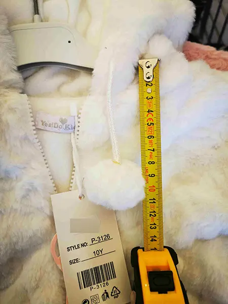 Photo from the official notice: Yes? Do Kids Yes? Do Kids children’s jacket — injuries & strangulation risk