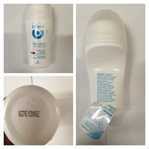 Photo de l’avis officiel: INFASIL NEUTRO EXTRA DELICATO Déodorant — risque: Risque chimique (A12/00723/23)