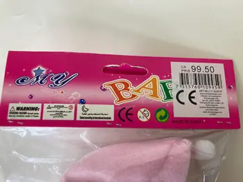 Photo from the official notice: My baby doll plastic doll — chemical & environment risk