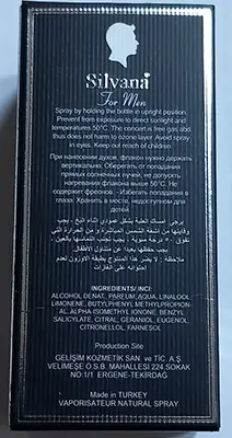 Photo de l’avis officiel: Silvana Di Gio Aromatic Aquatic Parfum — risque: Risque chimique