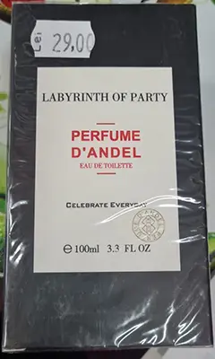 Photo de l’avis officiel: Perfume D’andel Labirinth of Party Parfum — risque: Risque chimique