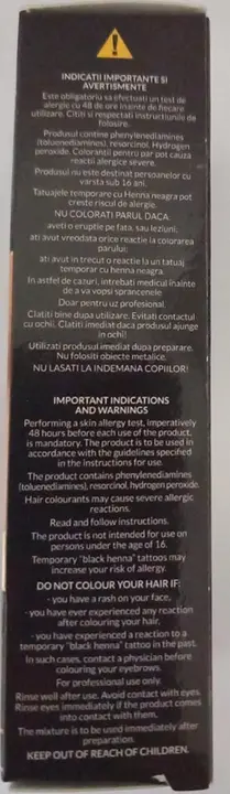 Photo from the official notice: Revers Cosmetics Pro Colors Creamy Henna for Eyebrows eyebrows dye — chemical risk