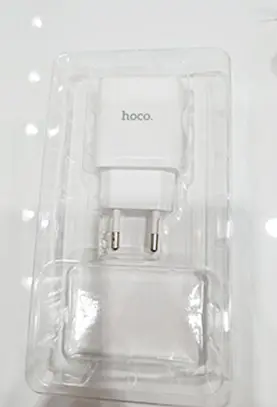 Foto do aviso oficial: Hoco Travel charger Carregador USB — risco: Choque elétrico & Incêndio