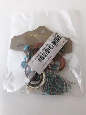 Foto dell’avviso ufficiale: 3 Pcs Bohemian Dreamcatcher Tassel Earrings Set Geometric Hollow Turquoise Pendant Long Earrings Orecchini — rischio: Rischio chimico