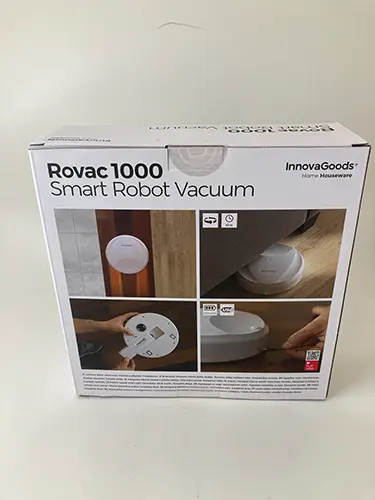 Foto aus der offiziellen Meldung: Innovagoods Rovac 1000 Smart Robot Vacuum Roboterstaubsauger — Risiko: Umwelt