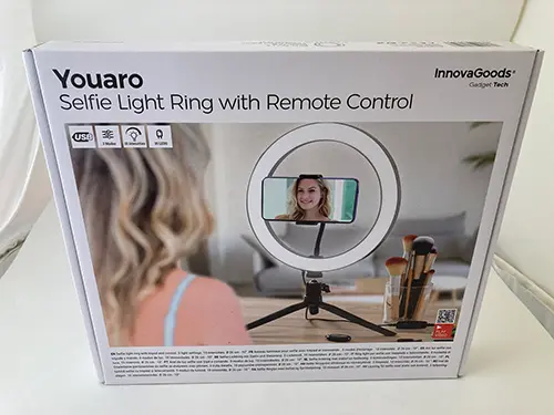 Foto do aviso oficial: Innovagoods Youaro Selfie Ringljus Luz de selfie — risco: Ambiente