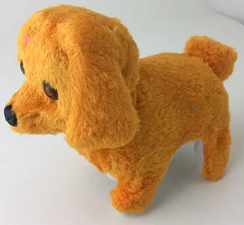 Foto del aviso oficial: Walking barking toy funny electric short floss dog Juguete de perro de paseo — riesgo: Medio ambiente