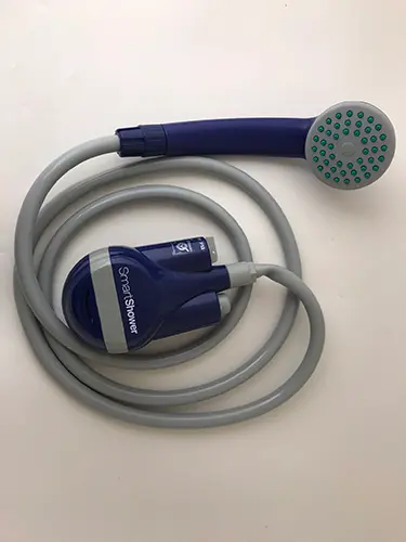 Photo from the official notice: Camping shower Smart Living USB Campingdusch Smart — environment risk