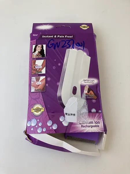 Foto dell’avviso ufficiale: Softskin Epilator Epilatore — rischio: Rischio chimico & Ambiente