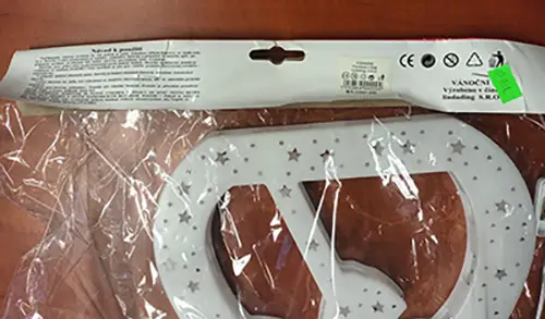 Photo de l’avis officiel: LED Vánoční osvětlení Chaîne d’éclairage — risque: Choc électrique