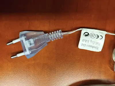 Photo de l’avis officiel: LED Vánoční osvětlení Chaîne d’éclairage — risque: Choc électrique