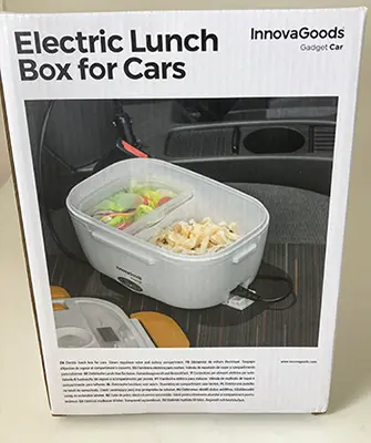Foto del aviso oficial: Innovagoods Electric Lunch box for cars Lonchera eléctrica calentada — riesgo: Riesgos químicos & Medio ambiente