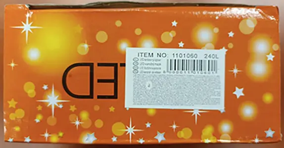 Foto do aviso oficial: LED MIX color bulbs Corrente de iluminação — risco: Choque elétrico