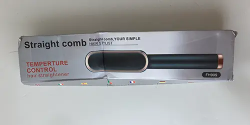 Foto do aviso oficial: Straight comb Pente de alisamento — risco: Químico & Ambiente
