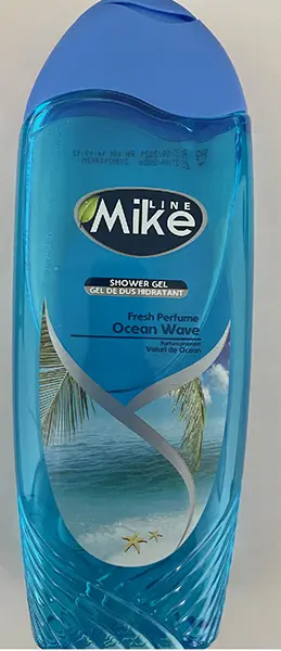 Photo de l’avis officiel: Mike Line Shower gel - Fresh Perfume - English Lavender / Ocean Wave Gel douche — risque: Risque chimique